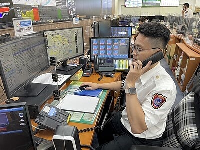 台中市119話務量每年超過17萬件。圖/消防局提供