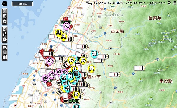 中市消防局表示,消防救援勤務繁重,請民眾珍惜消防救災救護資源。圖為台中市119派遣系統/消防局提供