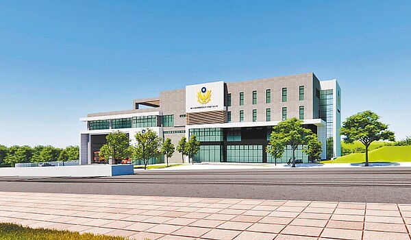 淡水區新市派出所模擬圖。(取自新北市政府施政成果網/張鎧乙新北傳真)