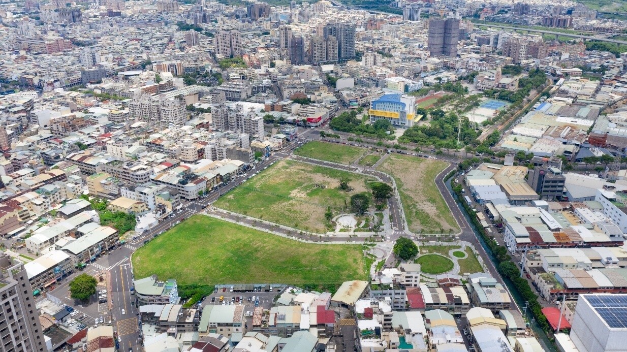 原為大公一用地,重劃後為商業區。圖/台中市府提供