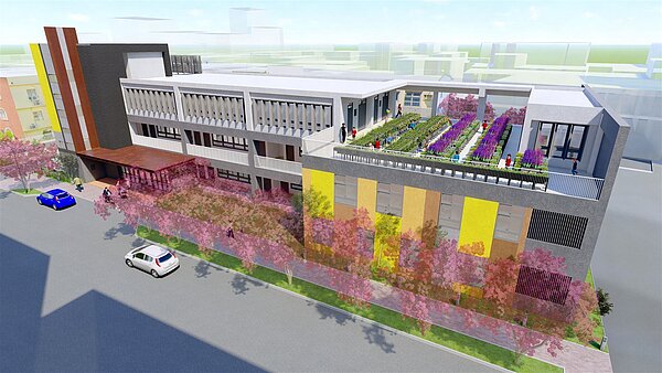 「桃園市日光非營利幼兒園新建工程」開工動土。圖/桃園市工務局提供