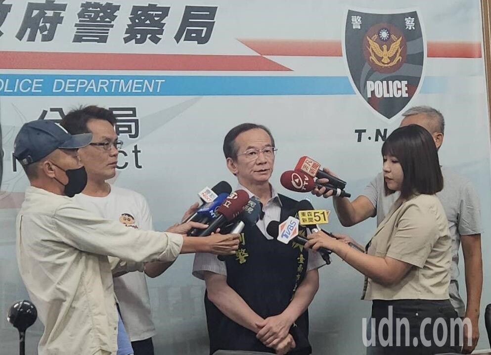 台南市刑警大隊大隊長張文源說明警方偵辦林士傑命案相關進度。記者黃宣翰／攝影 