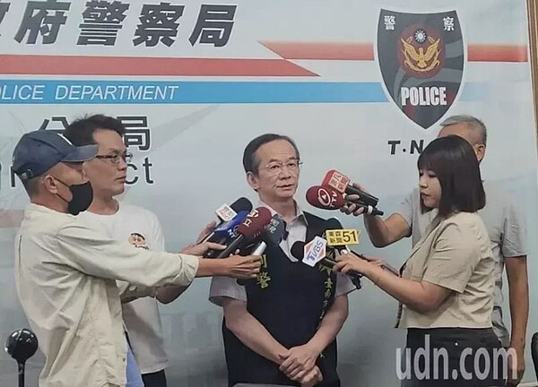 台南市刑警大隊大隊長張文源說明警方偵辦林士傑命案相關進度。記者黃宣翰／攝影