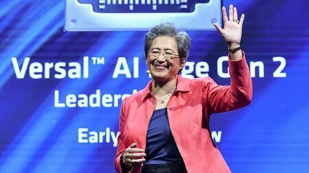 超微獲核定通過在台灣設立研發中心,核定總經費86.4億元,估計可帶動新投資150億元,每年並為台灣培育AI人才逾1,000人。圖為超微執行長蘇姿丰。圖∕本報資料照片