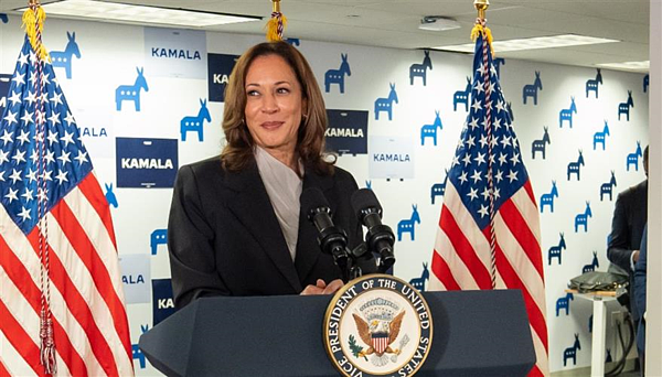 賀錦麗表示已準備好與川普在原定的9月10日進行電視辯論。(圖/摘自X)