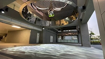 台中捷運首座公共藝術作品「尚水」。圖/台中捷運公司提供