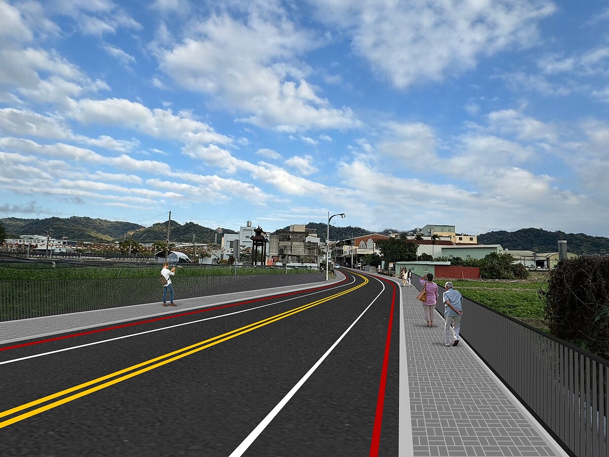 潭興路中86-1福貴路至新興國小前拓寬工程。圖/台中市府提供