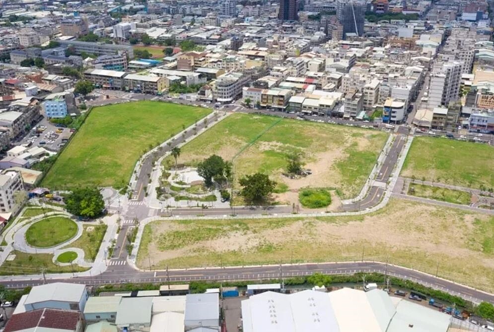 台中市第15期大里杙市地重劃區空拍圖。圖／台中市政府提供
