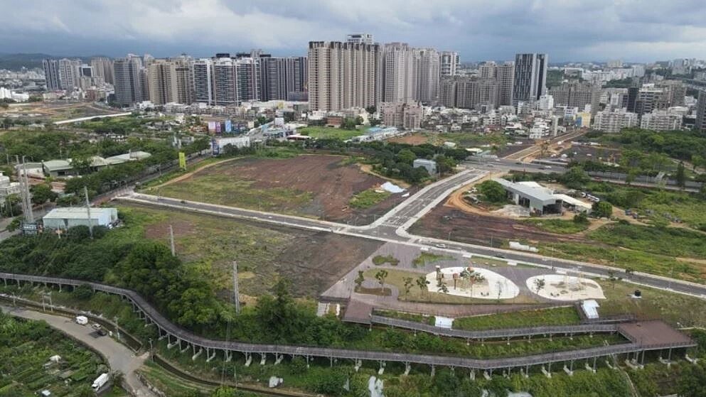 光埔二期面積廣達近百公頃,未來將林立豪宅大樓,不少新竹人都稱是未來新竹蛋黃中的蛋黃。圖/竹市府提供