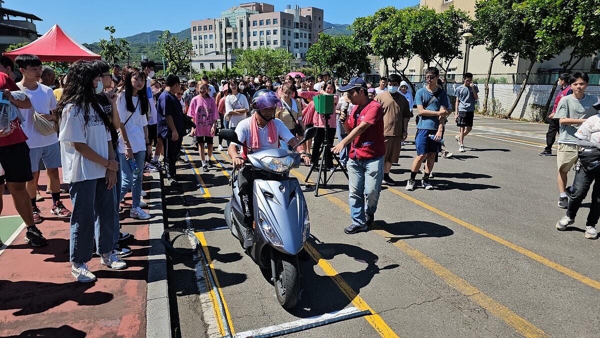 基隆監理站機車路考說明。圖／金山區公所提供