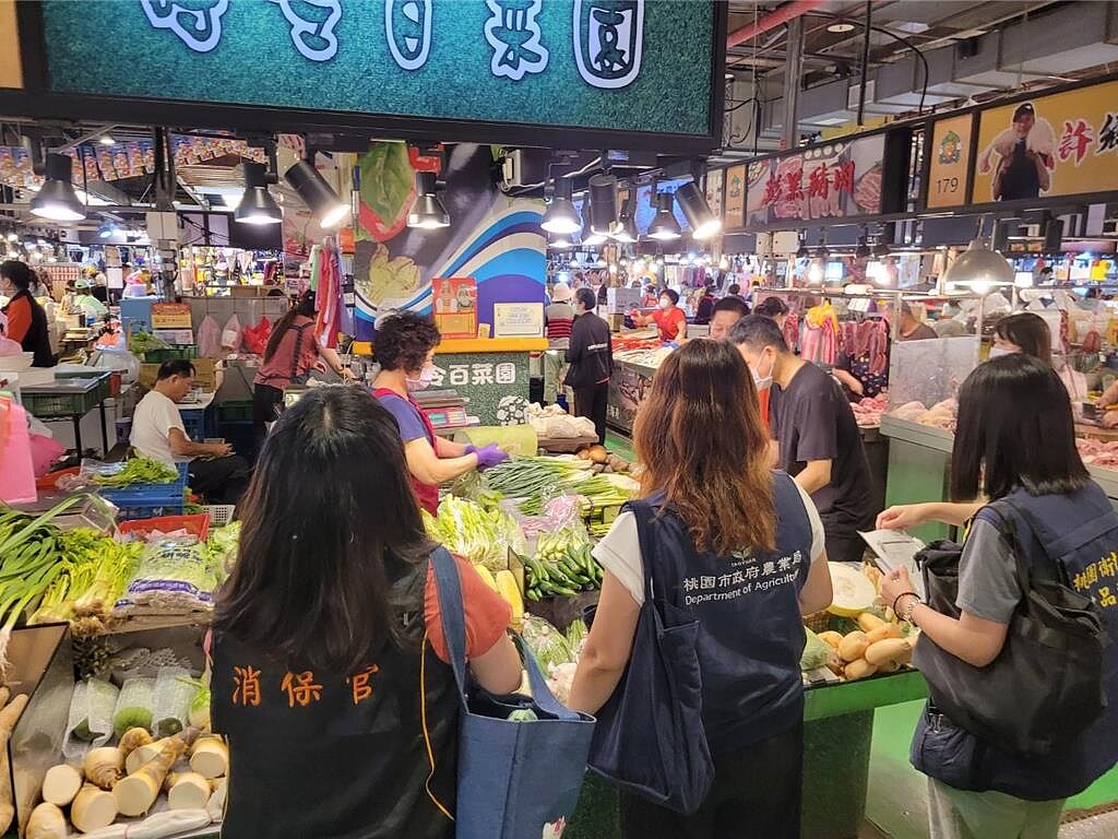 桃市府農業局緊盯蔬菜交易價格、跨局處聯合稽查菜價。圖／農業局提供蔡依珍桃園傳真