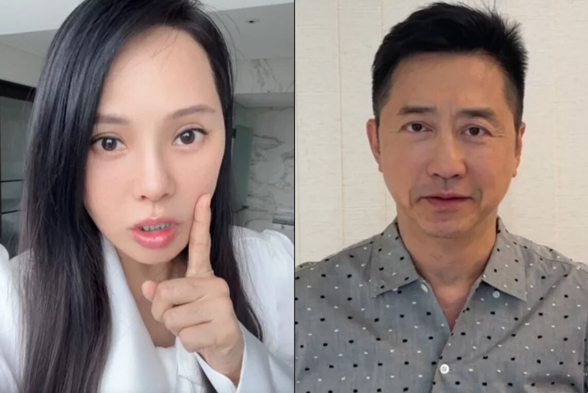 伊能靜、恩利在社群平台曝光影片,影片中哈林庾澄慶意外現身。 圖/摘自伊能靜小紅書