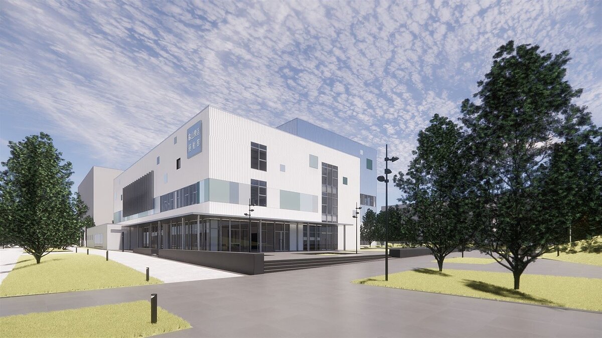 桃園市龜山樂活運動館新建工程模擬圖。圖/桃園市政府提供