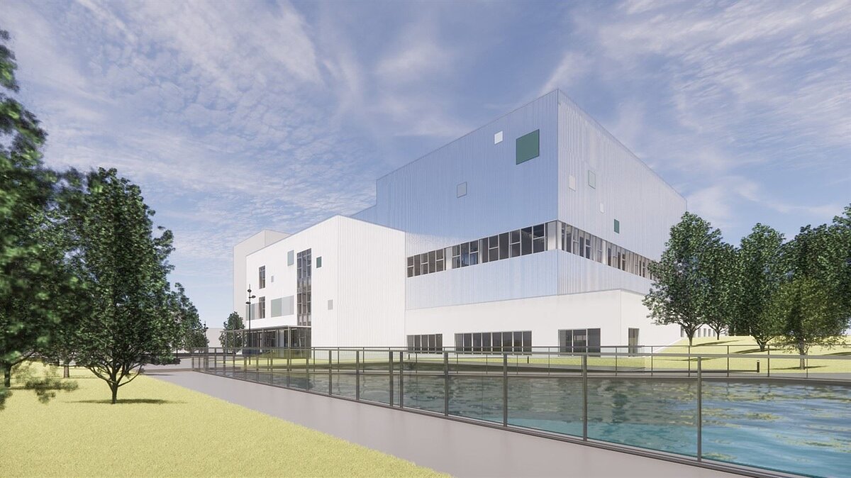 桃園市龜山樂活運動館新建工程模擬圖。圖/桃園市政府提供