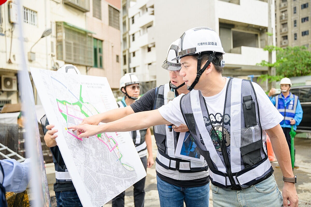 力拼慈祥路提前通車!光埔二期重劃區 預計明年底完工 新竹市代理市長邱臣遠。圖/地政處提供