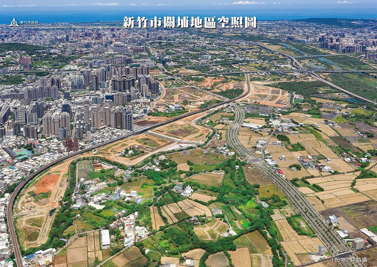 力拼慈祥路提前通車!光埔二期重劃區 預計明年底完工 光埔二期重劃區空拍圖/地政處提供