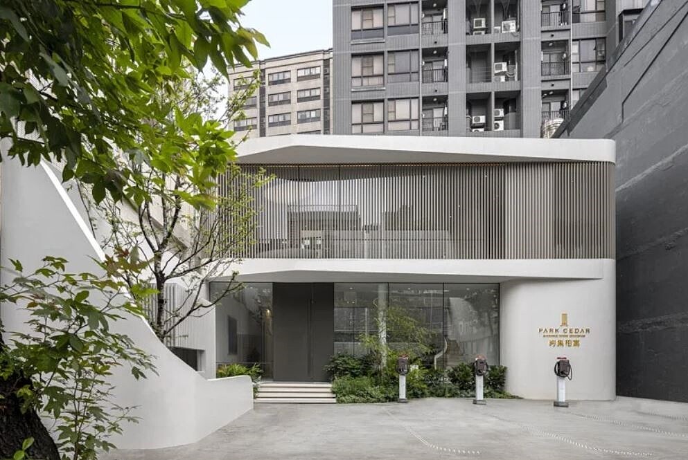 「昀集柏寓」接待中心。圖/業者提供