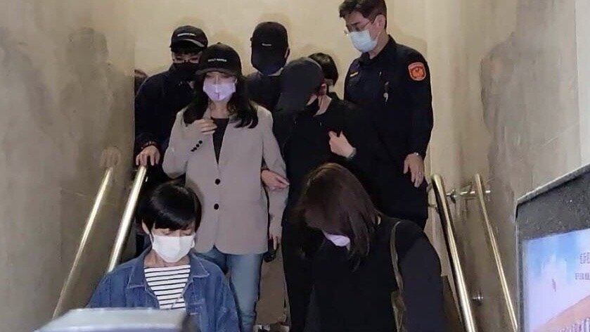 詹雯婷今天出庭。記者王聖藜/攝影