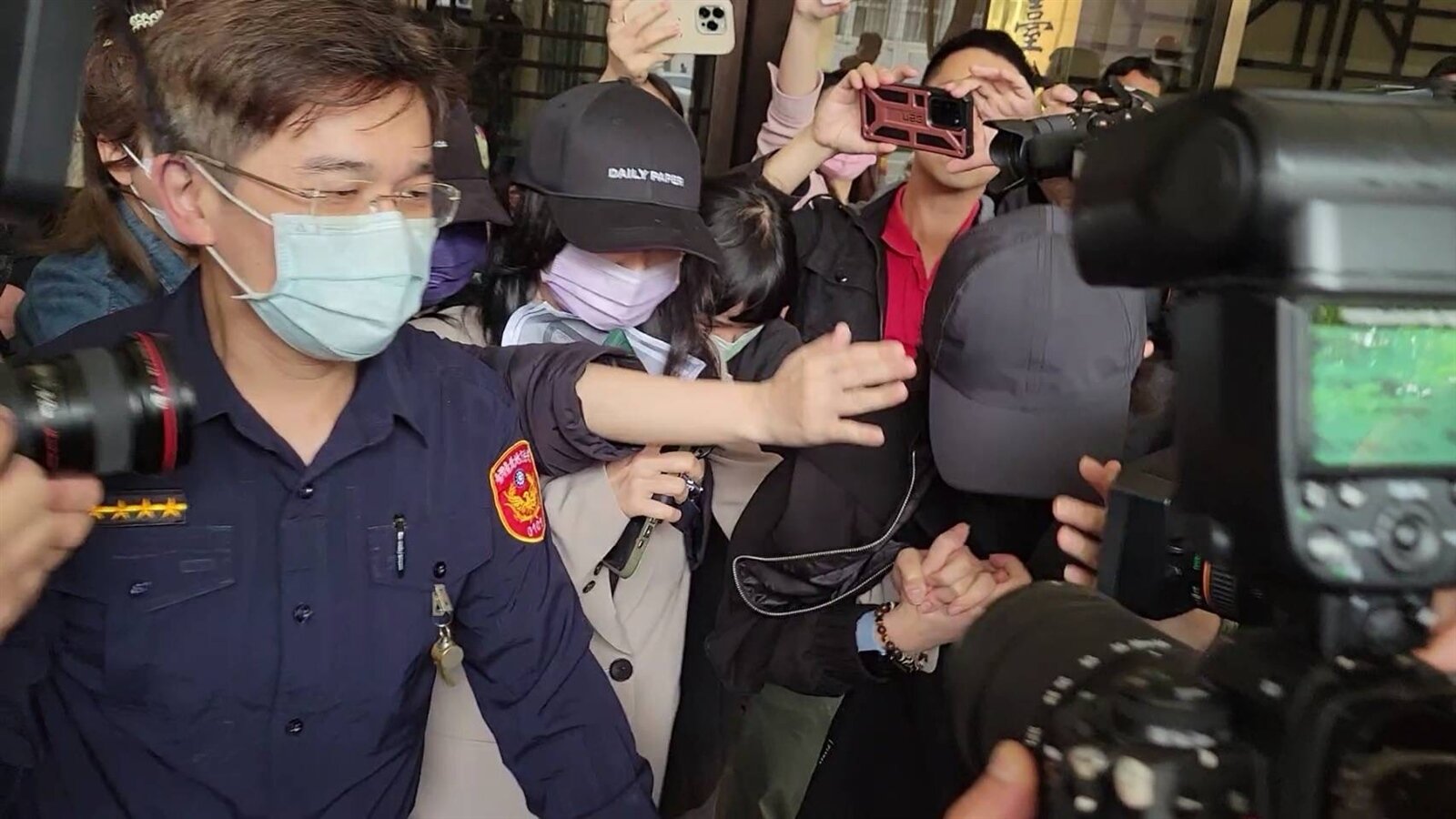 詹雯婷今天出庭。記者王聖藜/攝影