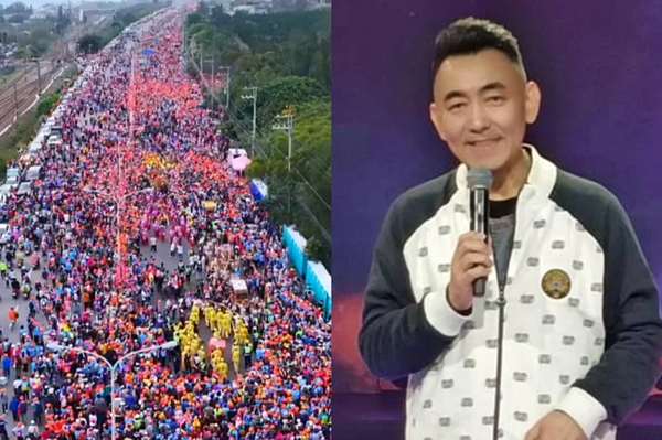 徐亨近日朝聖白沙屯媽祖。 圖/摘自白沙屯媽祖臉書、徐亨臉書