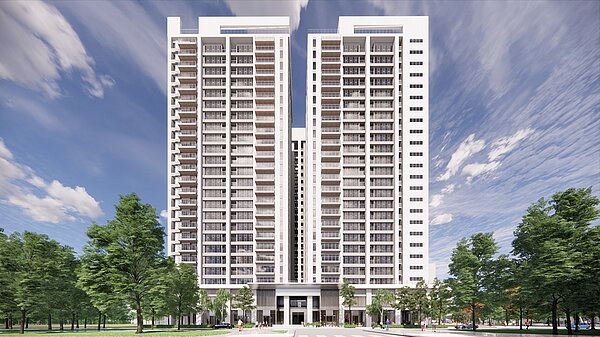 高雄市政府捷運工程局舉行「高雄捷運橘線O13大東站和黃線Y10站」簽約典禮,兩大開發案由國城建設與高興昌鋼鐵合組聯盟聯手拿下,未來將有超過1千戶的住宅量體。圖/業者提供