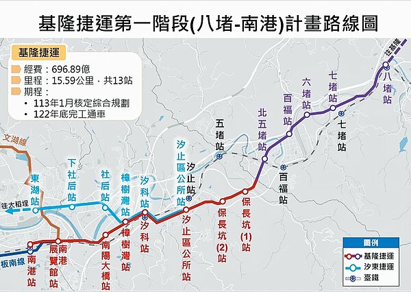新北市政府向基市府提出為配合捷運施工,建議拓寬七堵區堵南街及新闢北五堵站聯外道路。圖/基隆市交通處提供
