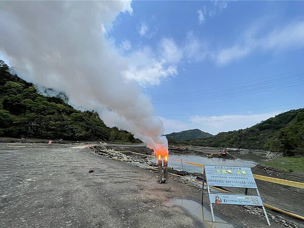 石門水庫執行人工增雨作業。圖／北水分署提供
