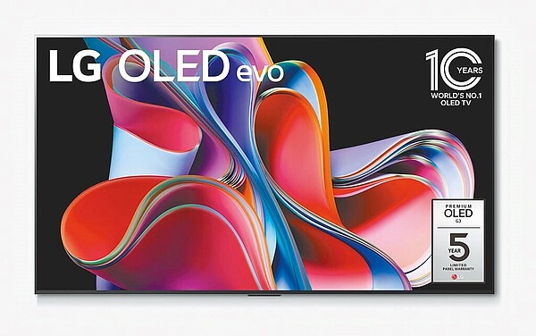 LG OLED evo G3零間隙藝廊系列AI物聯網智慧電視65吋，13萬4000元。（LG提供）