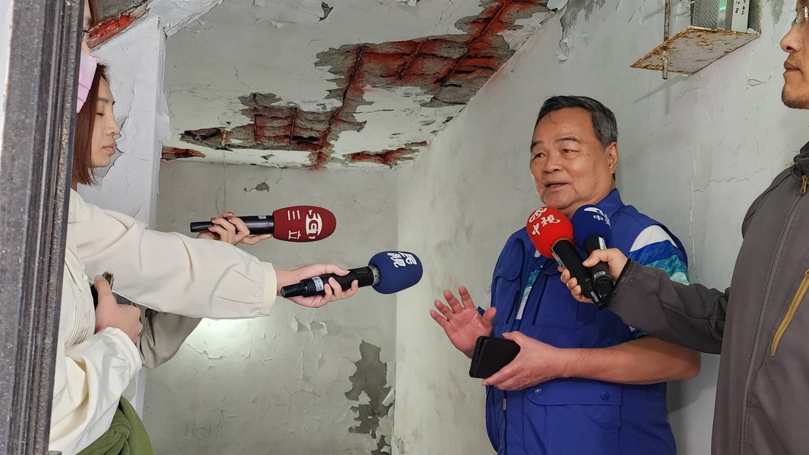 台北市中正區新隆社區108年被判定為海砂屋,管委會主委莊玉坪受訪。記者楊正海/攝影