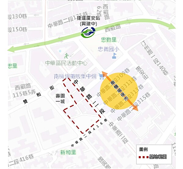 國家住都中心宣布，台北市中華路二段九號基地將興辦社會住宅，已完成可行性評估，未來將盡力協助南機場整宅都市更新提供安置所需。圖／國家住都中心提供
