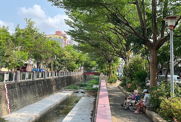 北屯圳(天祥街至東成路)改善後。圖/台中市政府提供