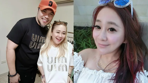 林秀琴和老公陳致遠從花蓮回台北竟碰上落石掉落，相當驚險。圖／摘自臉書