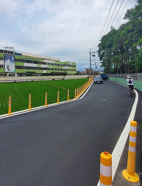 角潭路二段拓寬後將改善會車空間,提供良好的行車環境。圖/台中市建設局提供