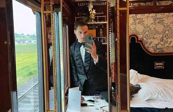 全球最大鮭魚產品公司Salmar少主,葛斯塔夫‧曼格納‧威佐(Gustav Magnar Witzoe)。(網路圖片/擷自Gustav Magnar Witzoe Instagram)