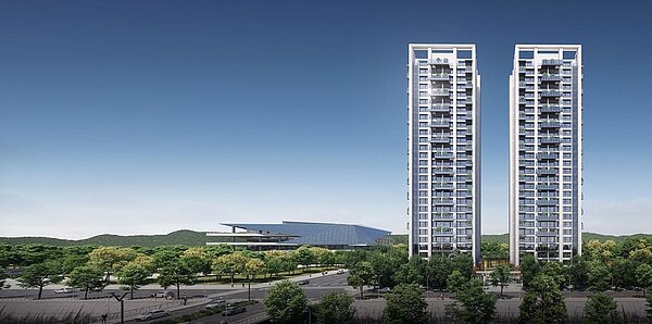 「華固頂匯」電腦3D模擬情境示意圖。圖/擷取自華固建設官網