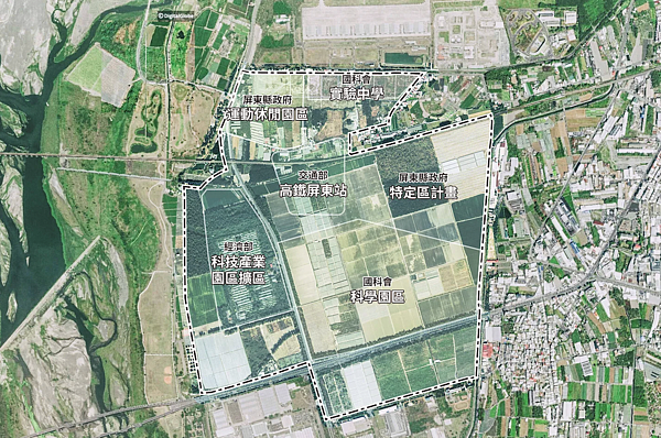 PTHSR高鐵屏東車站特定區。圖/屏東縣政府城鄉發展處網站