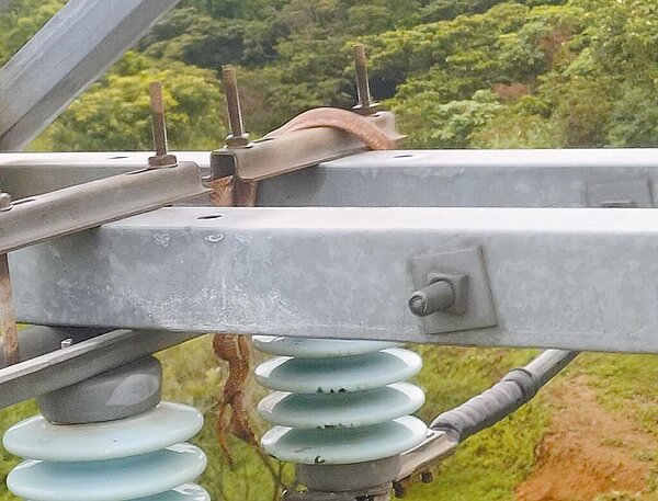 桃園市30日發生3起停電事故,其中楊梅事故主因為蛇類碰觸電纜設備導致饋線跳脫。圖/台電提供