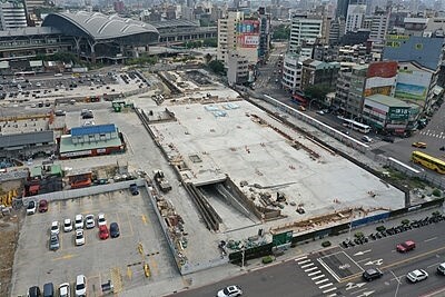 大台中轉運中心施工穩定推進，預計115年完工啟用。圖／台中市交通局提供