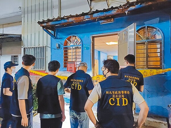 新北市淡水區5日晚間發生凶殺案,李姓男子疑侵吞工程款與前雇主談判時,先揮刀攻擊對方,卻遭對方以折疊刀狂刺10餘刀身亡。圖/新北市淡水警分局提供