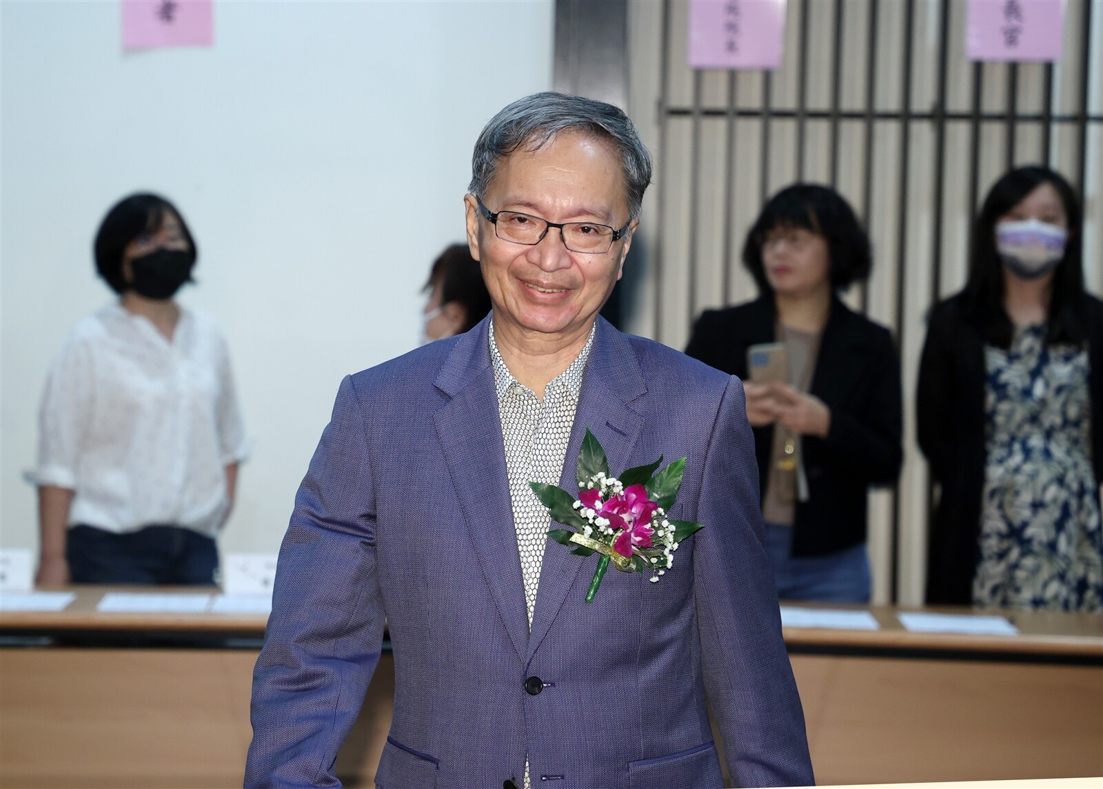 對於次長王必勝的未來動向，衛福部長薛瑞元說，「個人的生涯規劃，不方便替他透露，應該問他」。記者曾吉松／攝影 