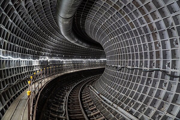 萬大中和線潛盾隧道。圖/新北捷運局提供