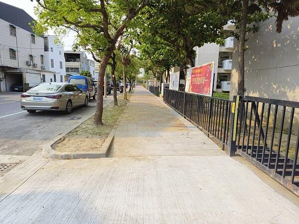 海佃國中通學步道。圖/台南市教育局提供