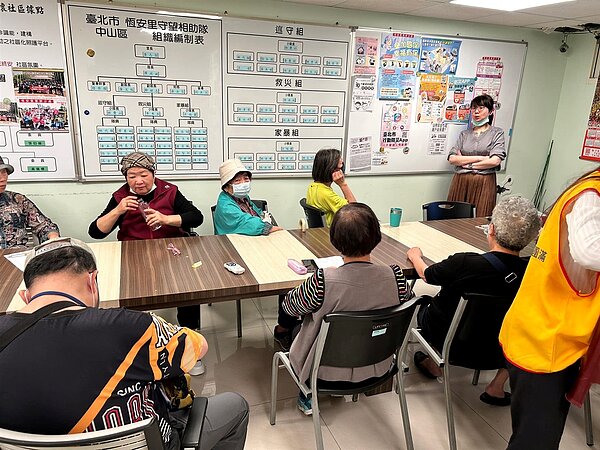恆安里舉辦了中醫養生之道課程。（圖／中山大同樂生活Ｘ有你有我）