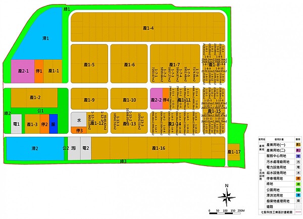 七股工業區第二次公告售地 平均每坪售價約6.5萬。圖/台南經發局提供