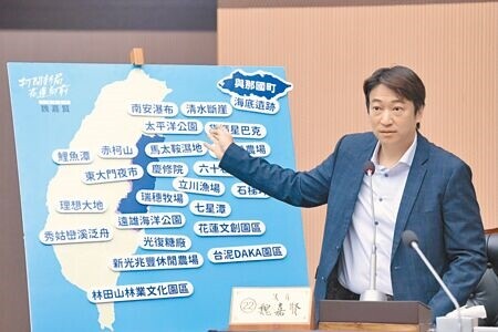 花蓮縣議員魏嘉賢22日質詢建議縣府,可參考國外擴編成立「防災局」,因應未來強震、海嘯等重大災害發生。(王志偉攝)