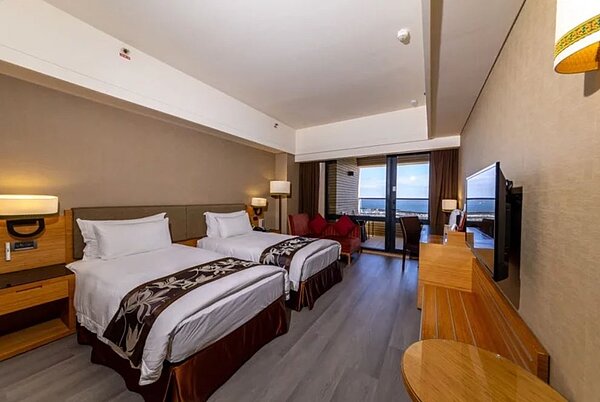 受地震重創的花蓮縣，端午連假訂房率僅剩9.38%。示意圖，圖／福容花蓮店提供