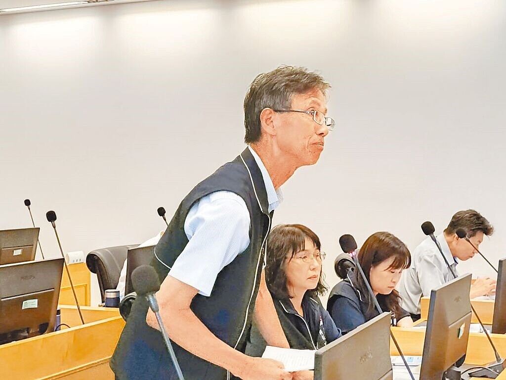 台中市地稅局長沈政安。(林欣儀攝)