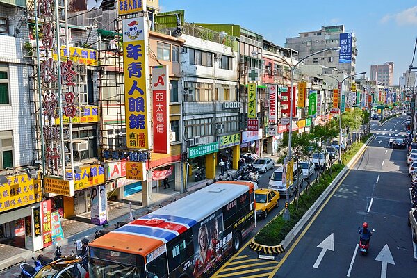 社子區延平北路五段街景,俯瞰圖。(好房News記者 陳韋帆/攝影)