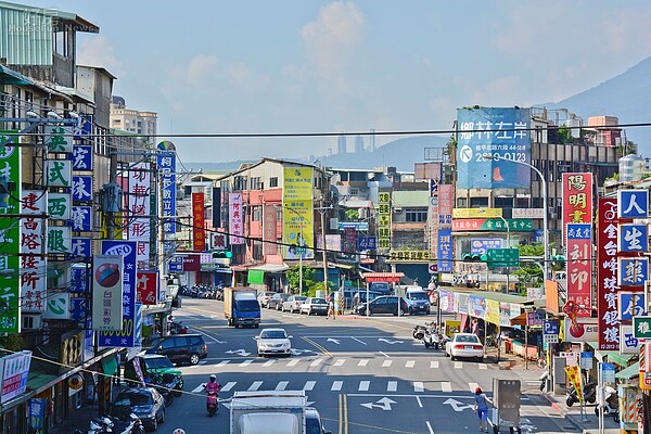 社子區延平北路六段街景,俯瞰圖。(好房News記者 陳韋帆/攝影)