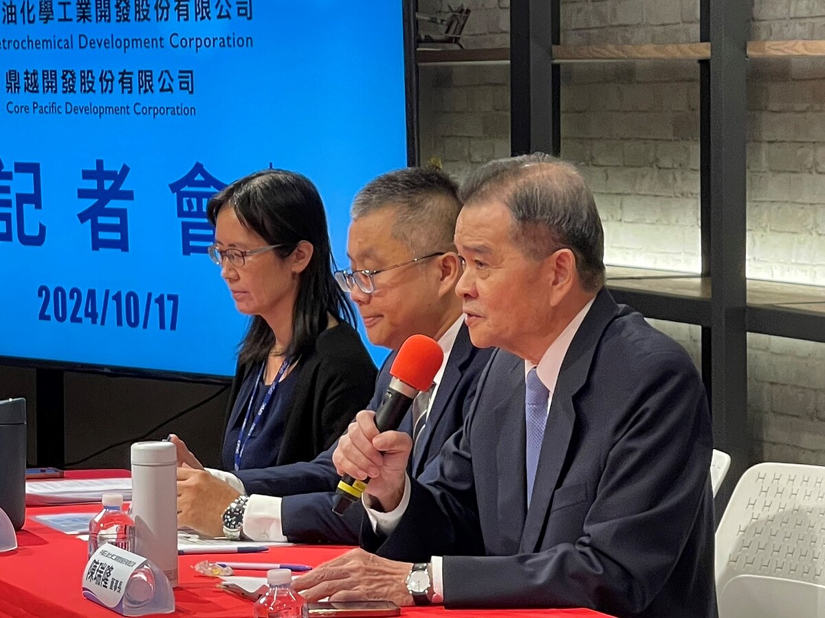 京華城改建「京華廣場」的弊案持續延燒,中石化董事長陳瑞隆17日親上火線,說明中石化財務穩健。圖/威京集團提供
